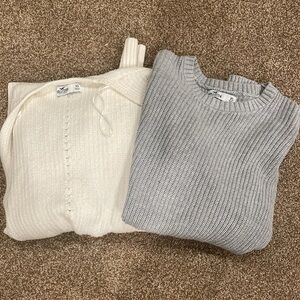 Two Hollister sweaters, size XS.